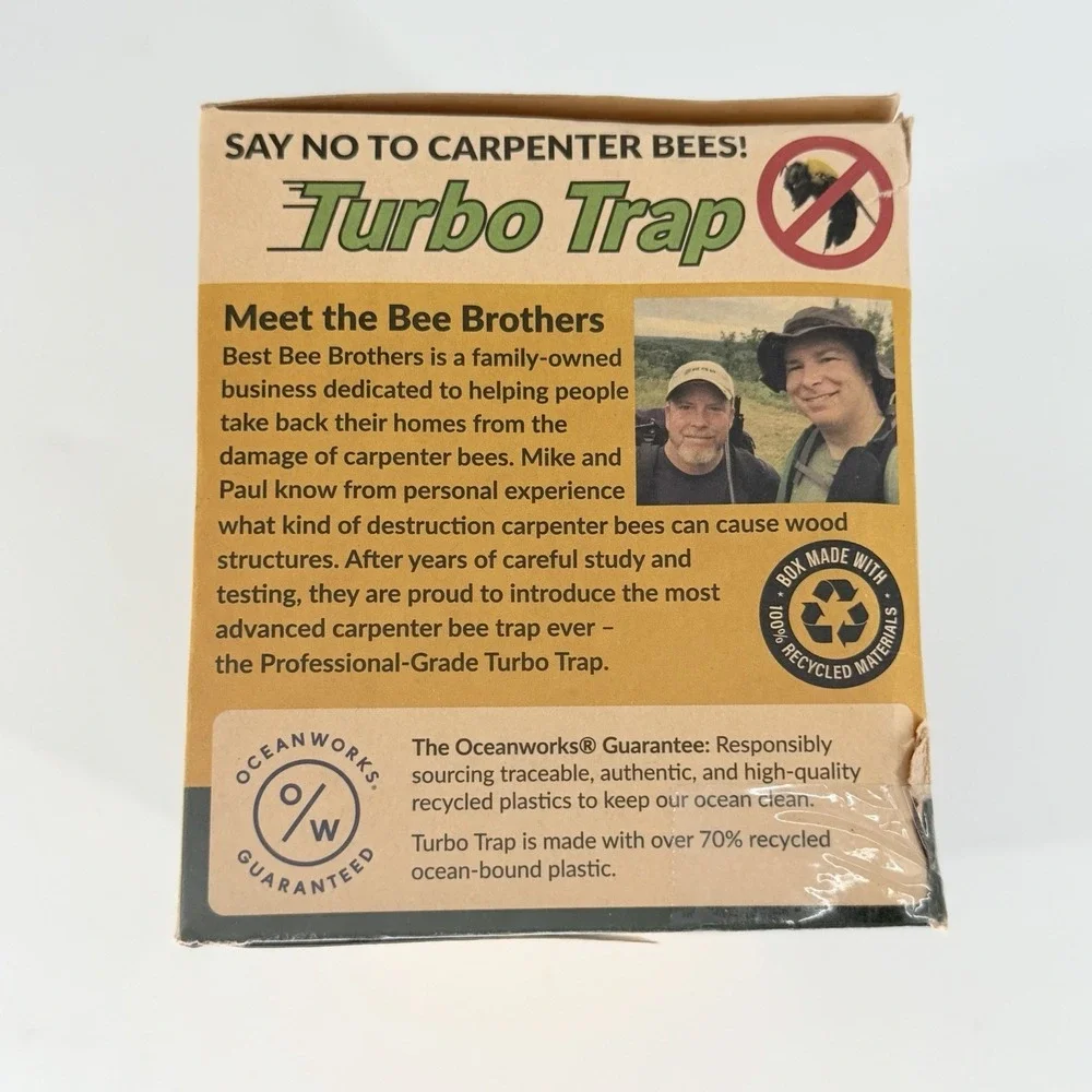 Best Bee Brothers Carpenter Bee Trap: Internal Turbo Funnel Large Viewpoint (2)